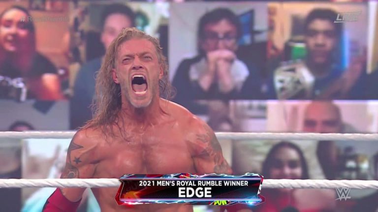 WWE Superstar Edge wins the Royal Rumble