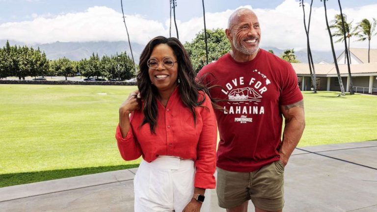Oprah Winfrey and Dwayne Johnson Launch Fund for Wildfire-Affected Families in Maui